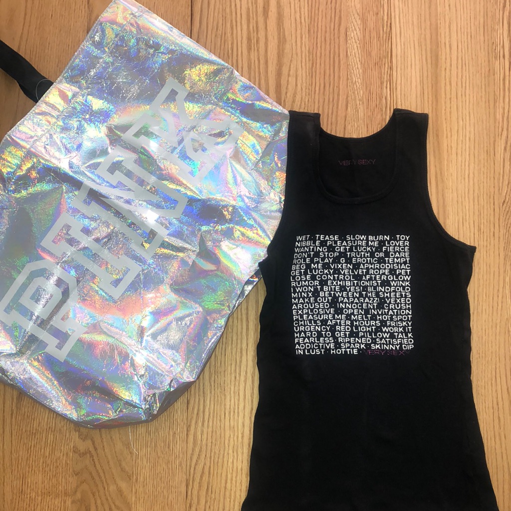Bundle Of Pink Brand Tote  Vs Brand Tank